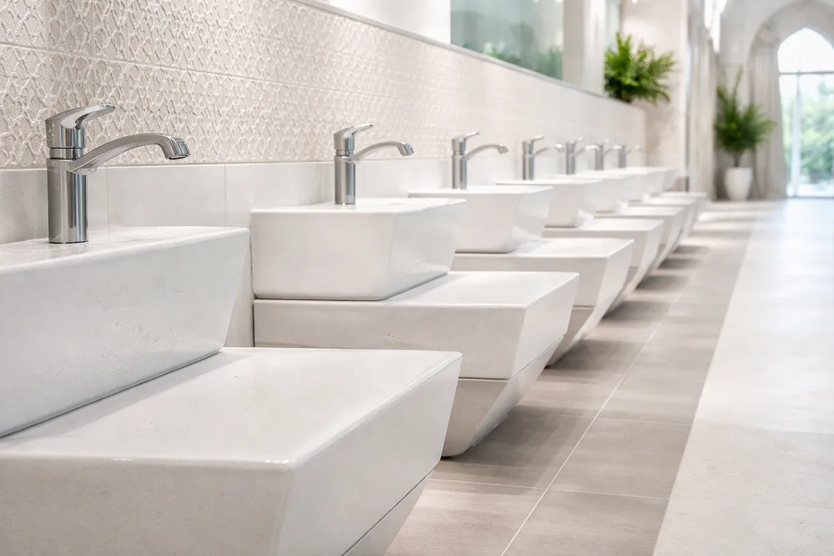 Comment les lavabos d'ablutions en céramique antibactérienne améliorent l'expérience de Wudu dans les mosquées