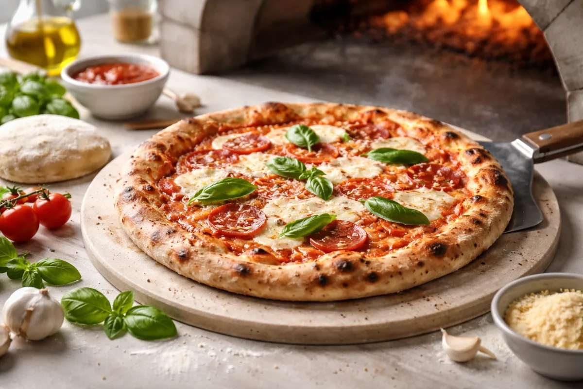 Comment faire une pizza maison avec une cuisson à la pierre